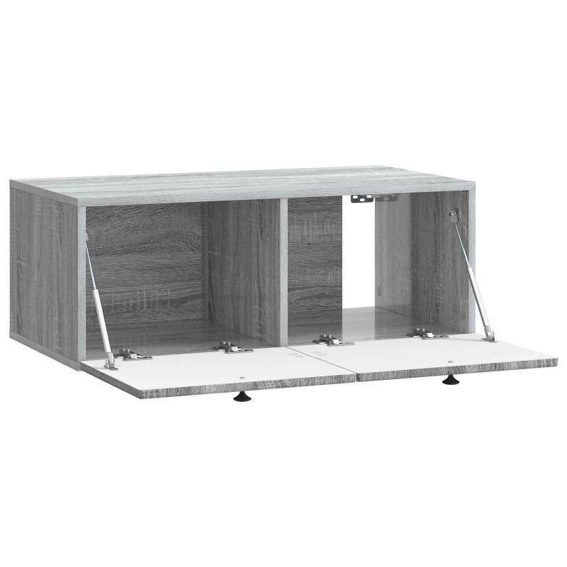 Szafka RTV montowana na ścianie Szary Sonoma 78,5 x 41 x 30 cm