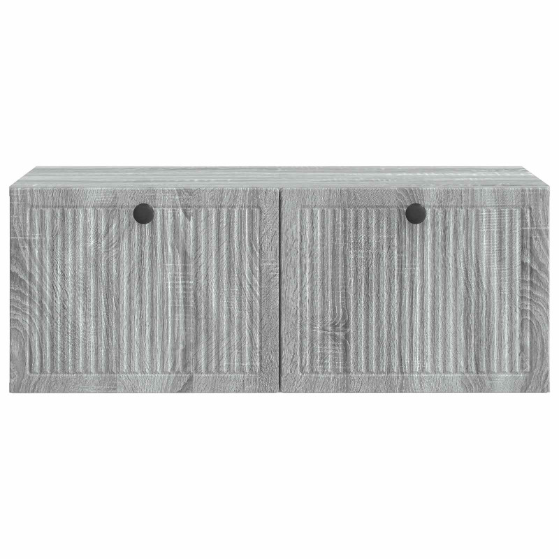 Szafka RTV montowana na ścianie Szary Sonoma 78,5 x 41 x 30 cm