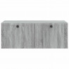 Szafka RTV montowana na ścianie Szary Sonoma 78,5 x 41 x 30 cm