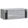 Szafka RTV montowana na ścianie Szary Sonoma 78,5 x 41 x 30 cm