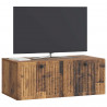 Szafka RTV montowana na ścianie Stare drewno 78,5 x 41 x 30 cm