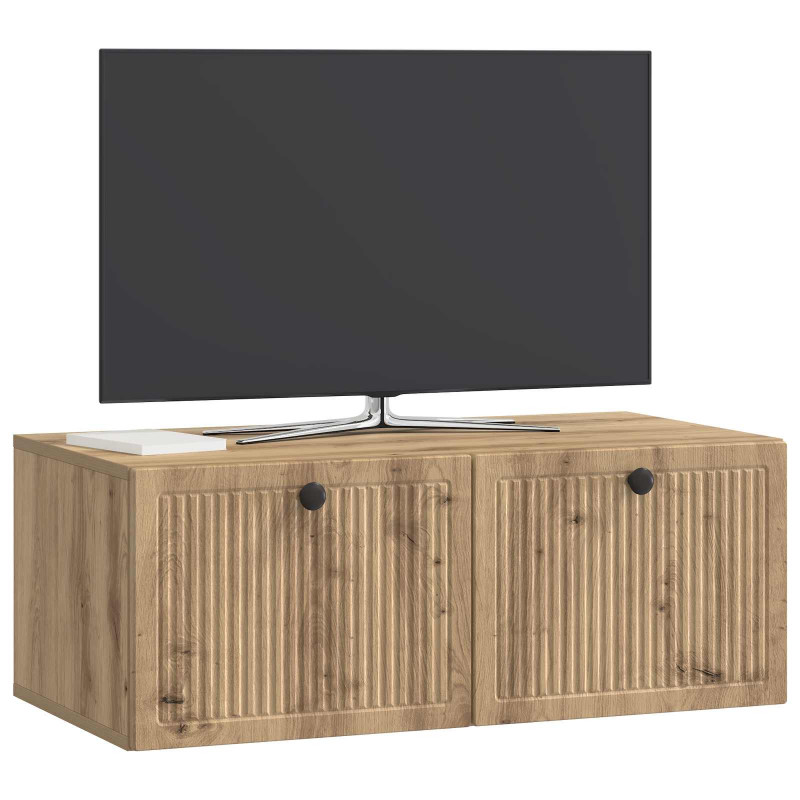 Szafka RTV montowana na ścianie Dąb artisan 78,5 x 41 x 30 cm