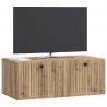 Szafka RTV montowana na ścianie Dąb artisan 78,5 x 41 x 30 cm
