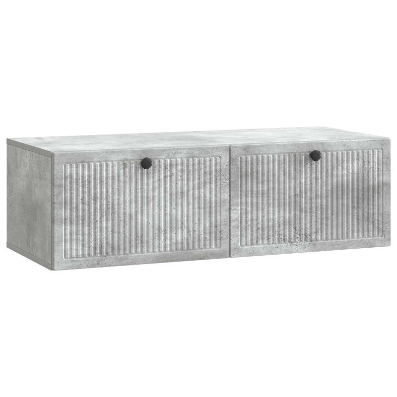 Szafka RTV montowana na ścianie Betonowy szary 98 x 41 x 30 cm