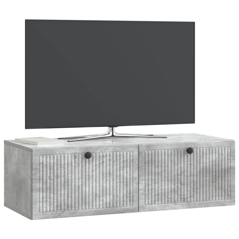Szafka RTV montowana na ścianie Betonowy szary 98 x 41 x 30 cm