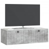 Szafka RTV montowana na ścianie Betonowy szary 98 x 41 x 30 cm