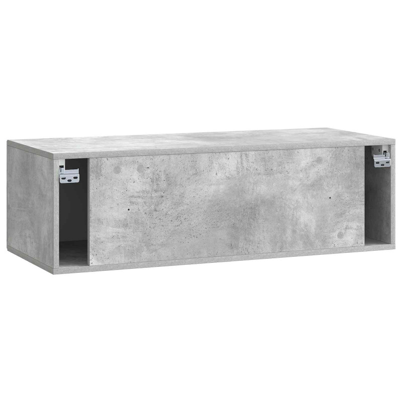 Szafka RTV montowana na ścianie Betonowy szary 98 x 41 x 30 cm