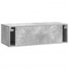 Szafka RTV montowana na ścianie Betonowy szary 98 x 41 x 30 cm