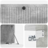 Szafka RTV montowana na ścianie Betonowy szary 98 x 41 x 30 cm