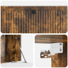 Szafka RTV montowana na ścianie Dąb wędzony 98 x 41 x 30 cm