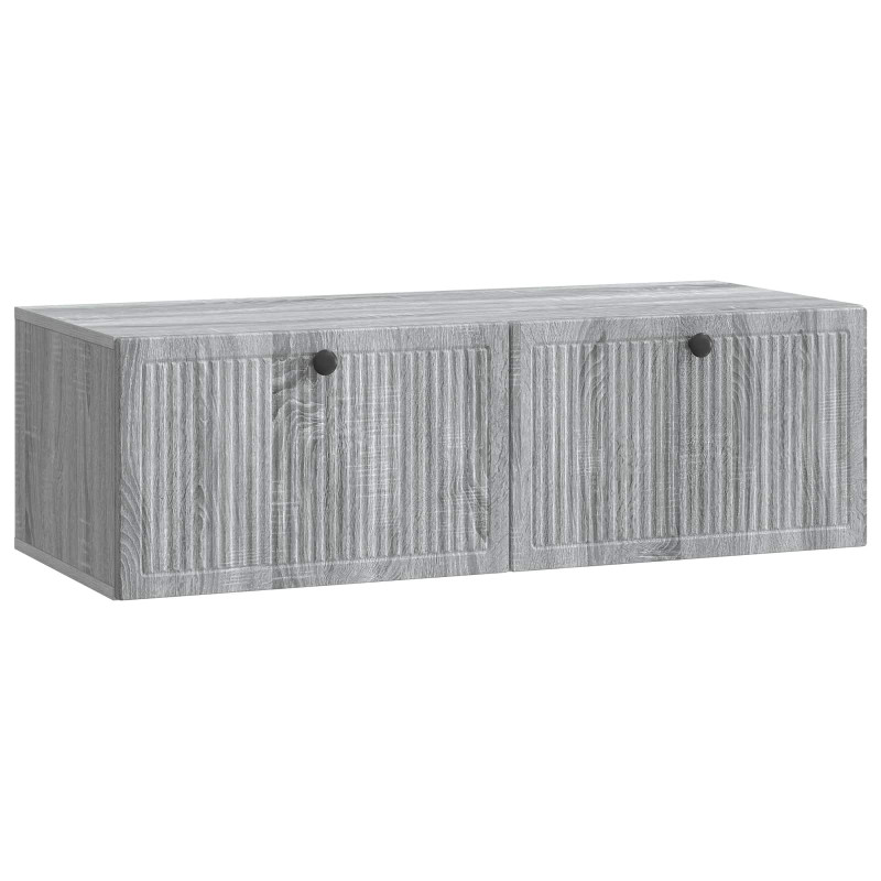 Szafka RTV montowana na ścianie Szary Sonoma 98 x 41 x 30 cm
