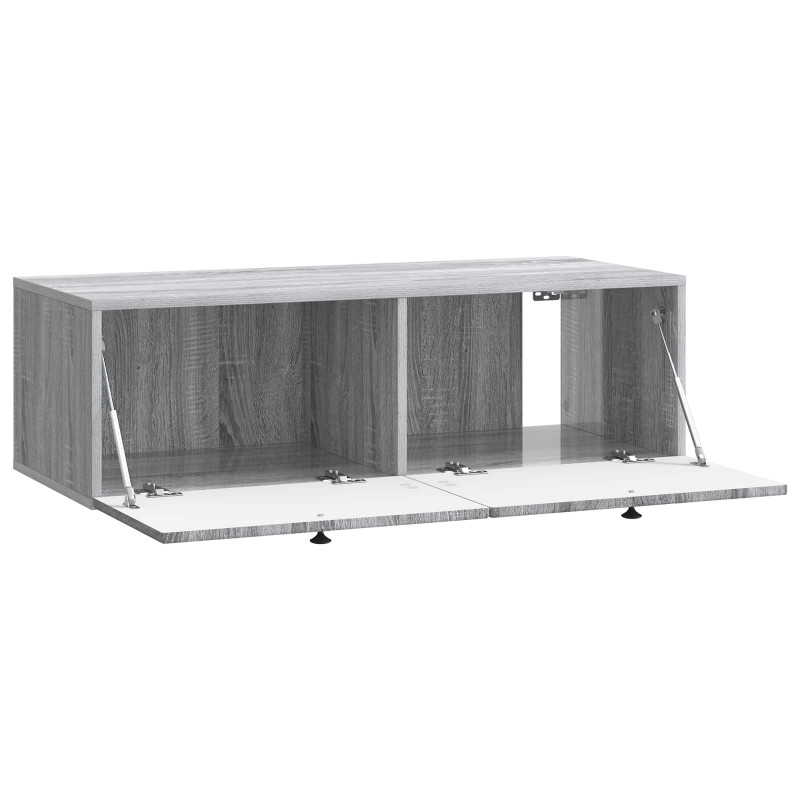 Szafka RTV montowana na ścianie Szary Sonoma 98 x 41 x 30 cm