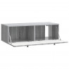 Szafka RTV montowana na ścianie Szary Sonoma 98 x 41 x 30 cm