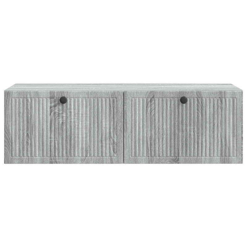 Szafka RTV montowana na ścianie Szary Sonoma 98 x 41 x 30 cm