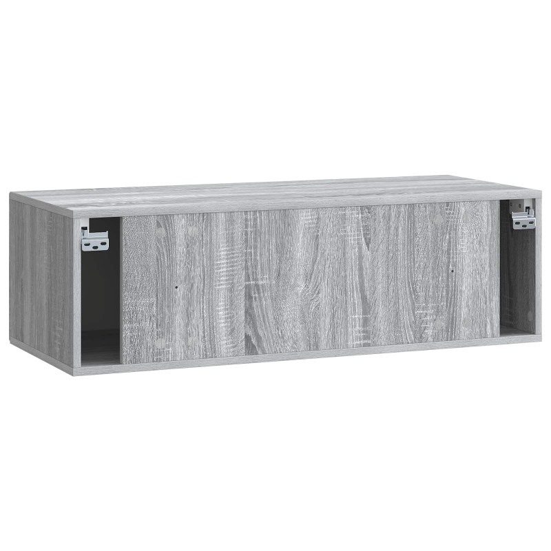 Szafka RTV montowana na ścianie Szary Sonoma 98 x 41 x 30 cm