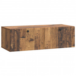 Szafka RTV montowana na ścianie Stare drewno 98 x 41 x 30 cm