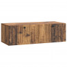 Szafka RTV montowana na ścianie Stare drewno 98 x 41 x 30 cm