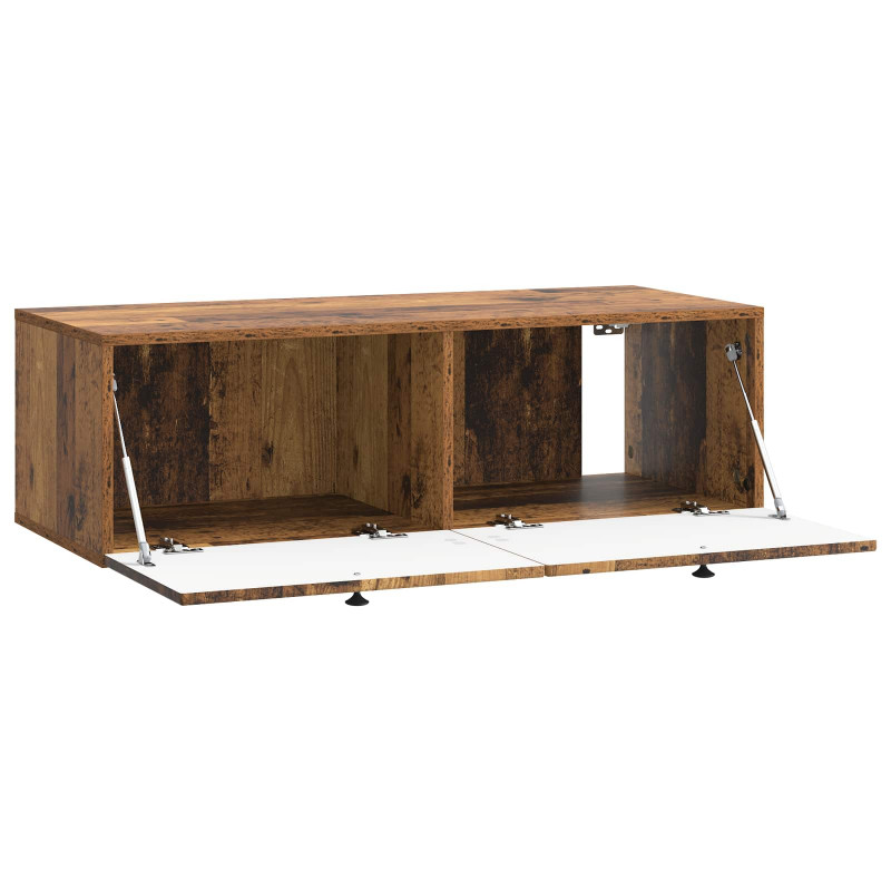 Szafka RTV montowana na ścianie Stare drewno 98 x 41 x 30 cm