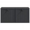 Szafka RTV montowana na ścianie Czarny 59,5 x 31 x 30 cm