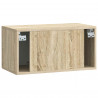 Szafka RTV montowana na ścianie dąb Sonoma 59,5 x 31 x 30 cm