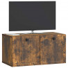 Szafka RTV montowana na ścianie Dąb wędzony 59,5 x 31 x 30 cm