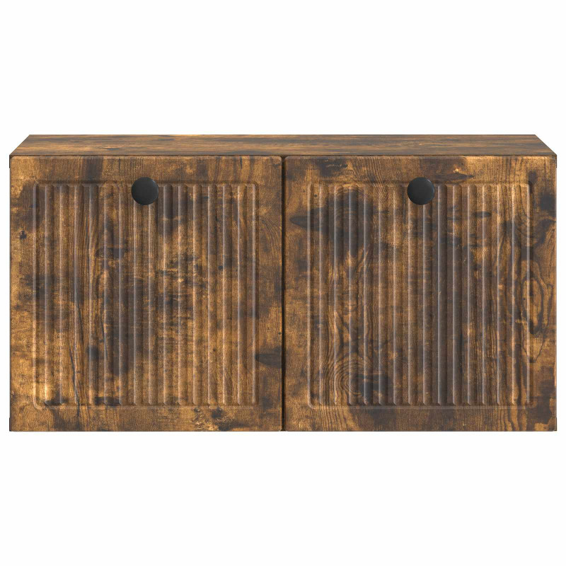 Szafka RTV montowana na ścianie Dąb wędzony 59,5 x 31 x 30 cm