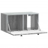 Szafka RTV montowana na ścianie Szary Sonoma 59,5 x 31 x 30 cm