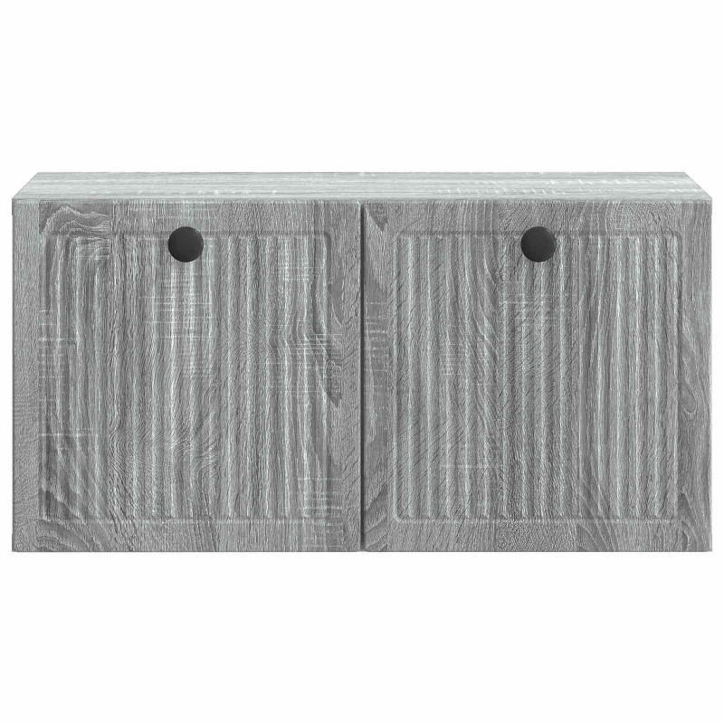 Szafka RTV montowana na ścianie Szary Sonoma 59,5 x 31 x 30 cm