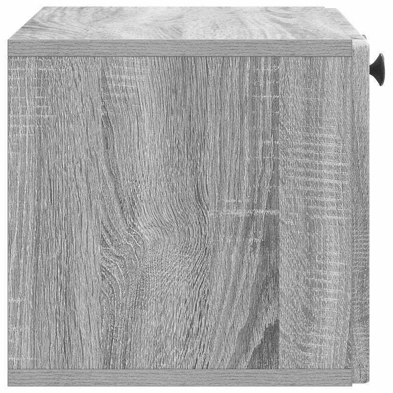 Szafka RTV montowana na ścianie Szary Sonoma 59,5 x 31 x 30 cm