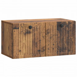 Szafka RTV montowana na ścianie Stare drewno 59,5 x 31 x 30 cm
