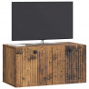 Szafka RTV montowana na ścianie Stare drewno 59,5 x 31 x 30 cm