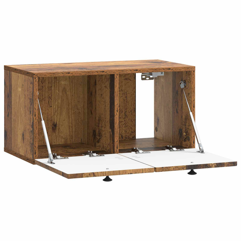 Szafka RTV montowana na ścianie Stare drewno 59,5 x 31 x 30 cm