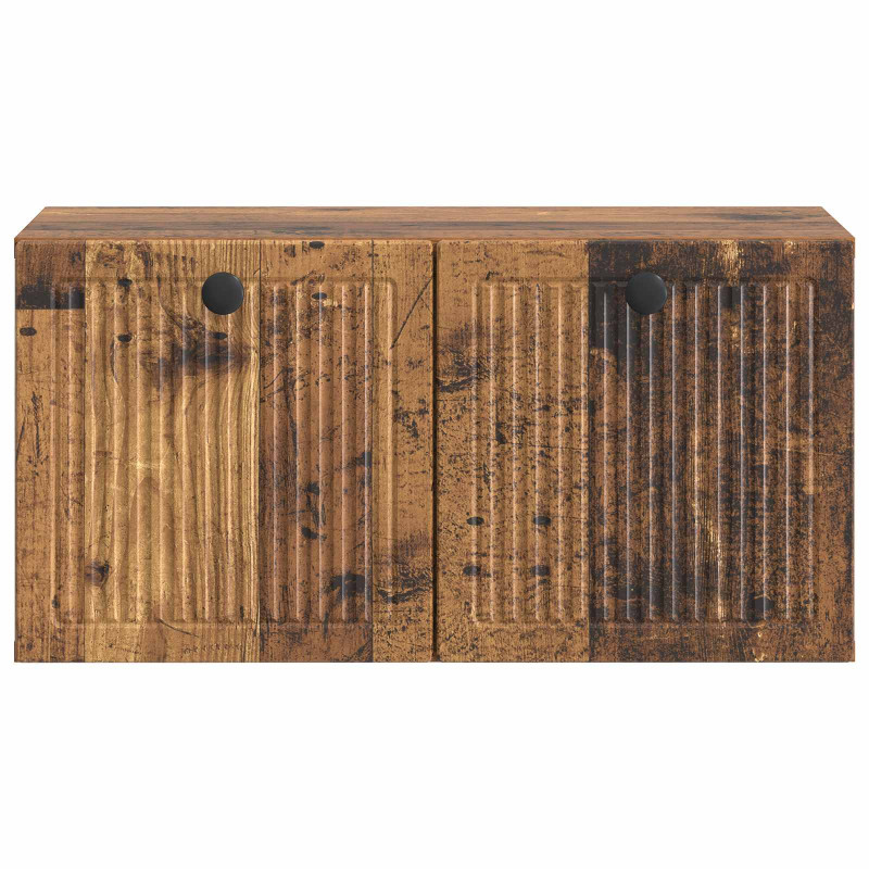 Szafka RTV montowana na ścianie Stare drewno 59,5 x 31 x 30 cm