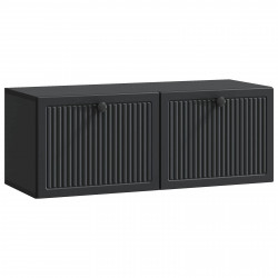 Szafka RTV montowana na ścianie Czarny 78,5 x 31 x 30 cm