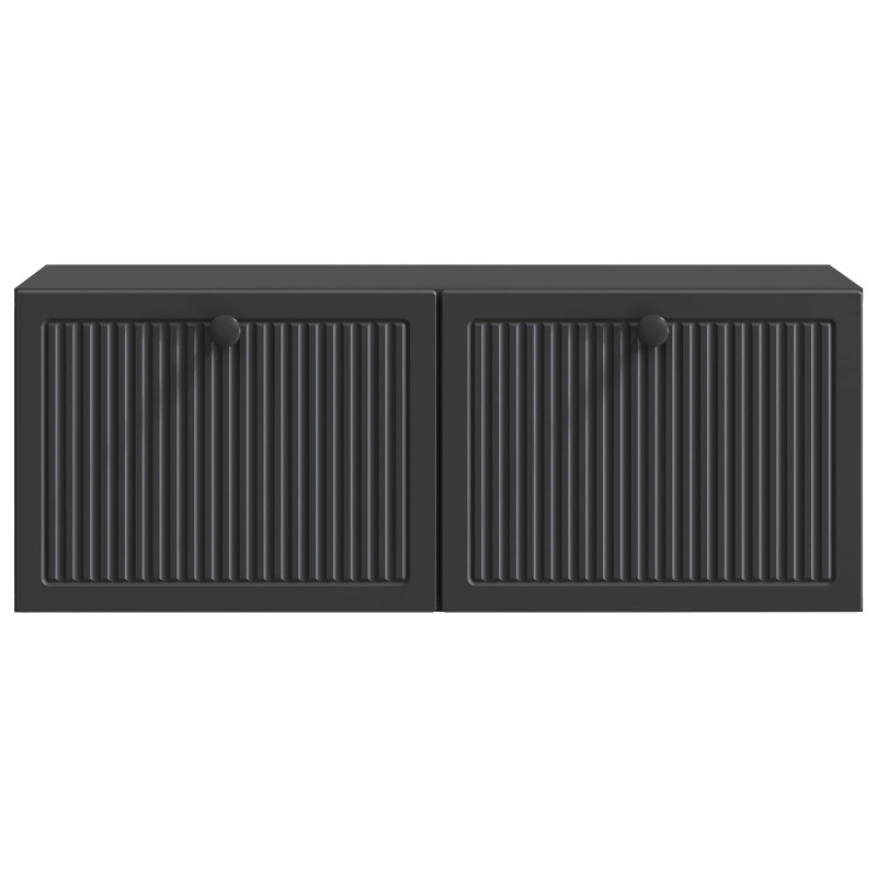 Szafka RTV montowana na ścianie Czarny 78,5 x 31 x 30 cm