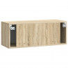 Szafka RTV montowana na ścianie dąb Sonoma 78,5 x 31 x 30 cm