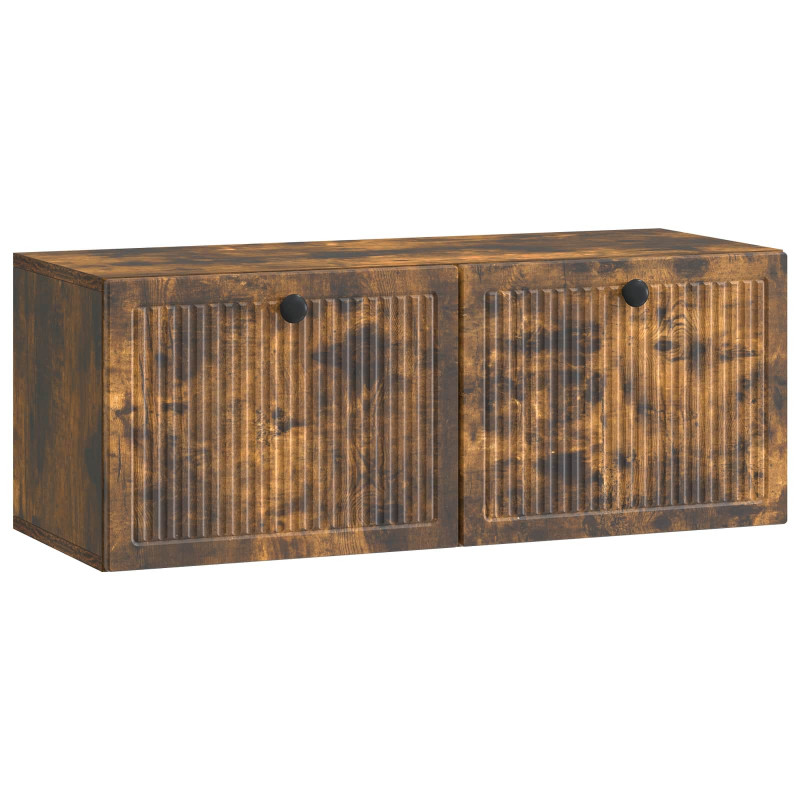 Szafka RTV montowana na ścianie Dąb wędzony 78,5 x 31 x 30 cm