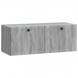 Szafka RTV montowana na ścianie Szary Sonoma 78,5 x 31 x 30 cm