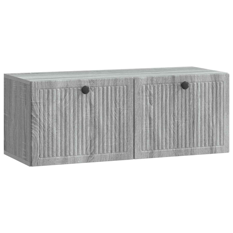 Szafka RTV montowana na ścianie Szary Sonoma 78,5 x 31 x 30 cm
