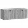 Szafka RTV montowana na ścianie Szary Sonoma 78,5 x 31 x 30 cm