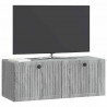 Szafka RTV montowana na ścianie Szary Sonoma 78,5 x 31 x 30 cm