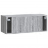 Szafka RTV montowana na ścianie Szary Sonoma 78,5 x 31 x 30 cm