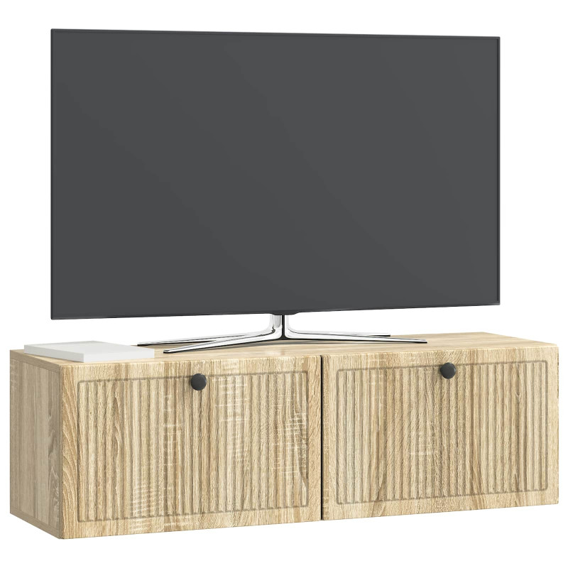 Szafka RTV montowana na ścianie dąb Sonoma 98 x 31 x 30 cm