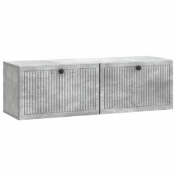 Szafka RTV montowana na ścianie Betonowy szary 98 x 31 x 30 cm