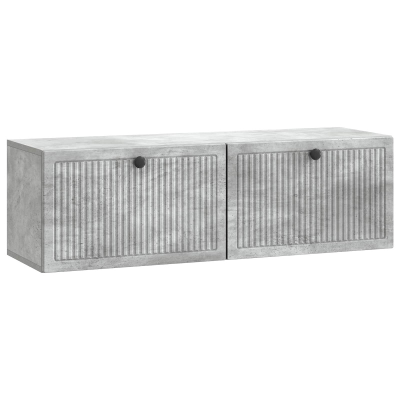 Szafka RTV montowana na ścianie Betonowy szary 98 x 31 x 30 cm