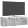 Szafka RTV montowana na ścianie Betonowy szary 98 x 31 x 30 cm