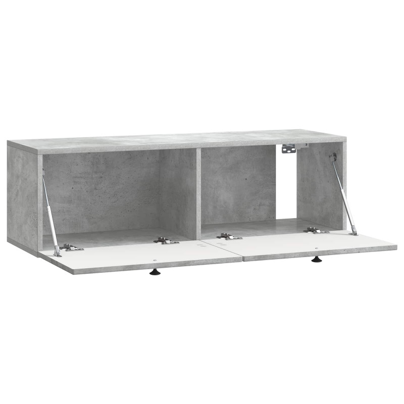 Szafka RTV montowana na ścianie Betonowy szary 98 x 31 x 30 cm