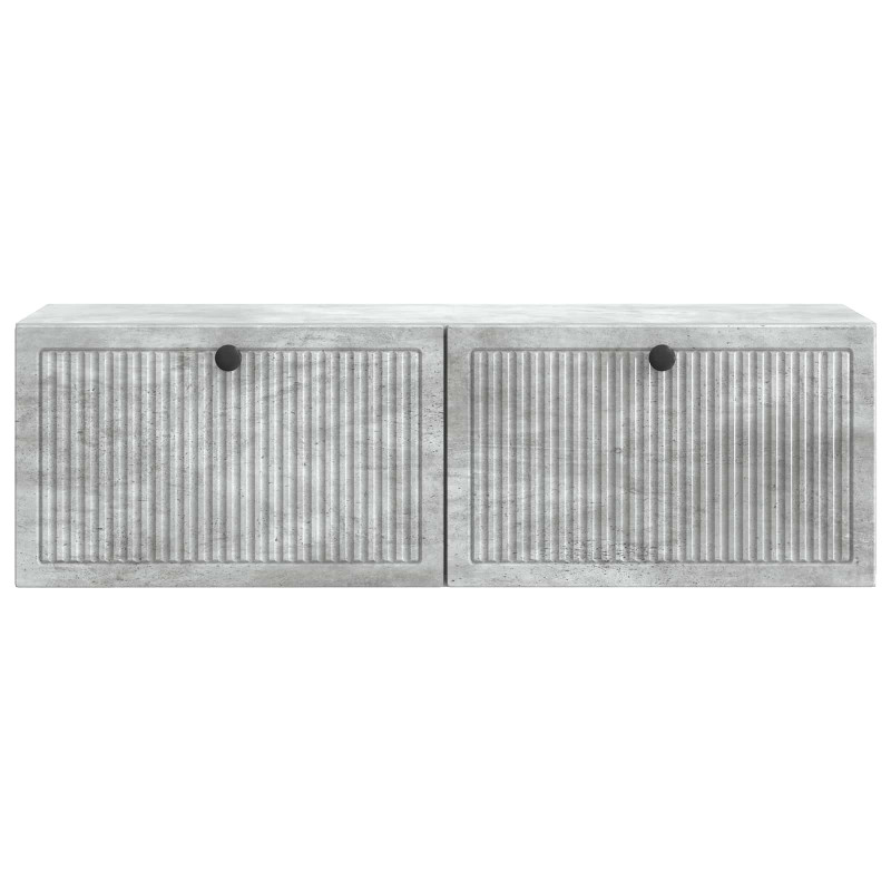 Szafka RTV montowana na ścianie Betonowy szary 98 x 31 x 30 cm