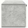 Szafka RTV montowana na ścianie Betonowy szary 98 x 31 x 30 cm