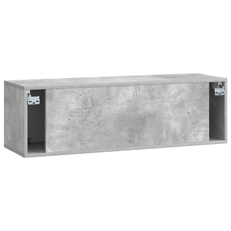Szafka RTV montowana na ścianie Betonowy szary 98 x 31 x 30 cm